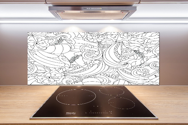 Spatscherm keuken Ornamenten