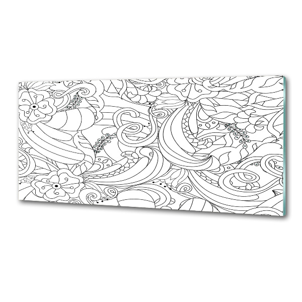 Spatscherm keuken Ornamenten