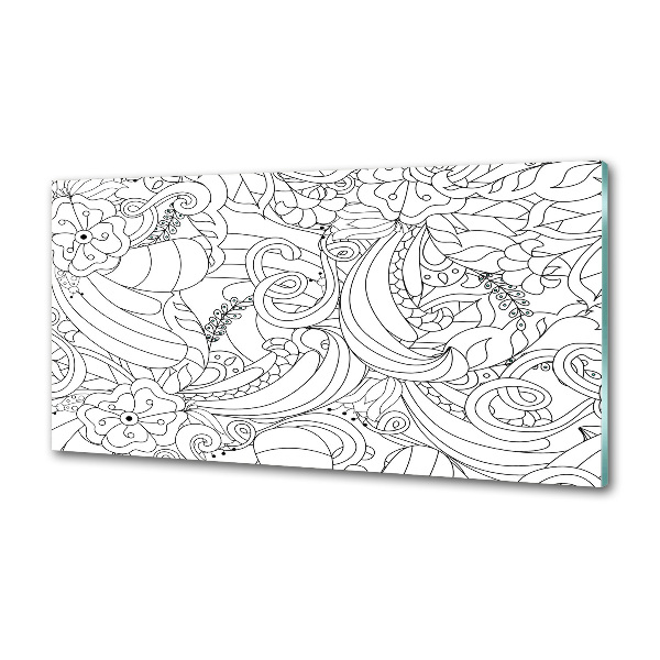 Spatscherm keuken Ornamenten