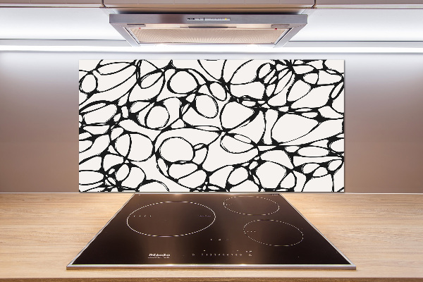 Achterwand keuken Chaotische cirkels