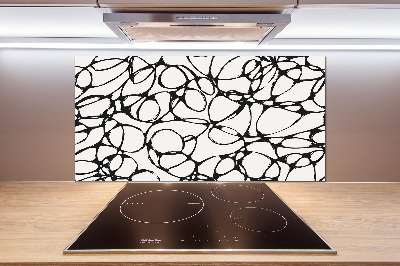 Achterwand keuken Chaotische cirkels