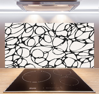 Achterwand keuken Chaotische cirkels