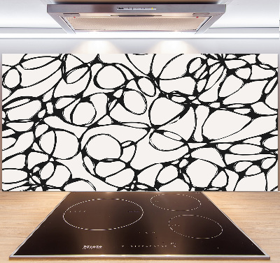 Achterwand keuken Chaotische cirkels