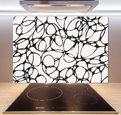 Achterwand keuken Chaotische cirkels