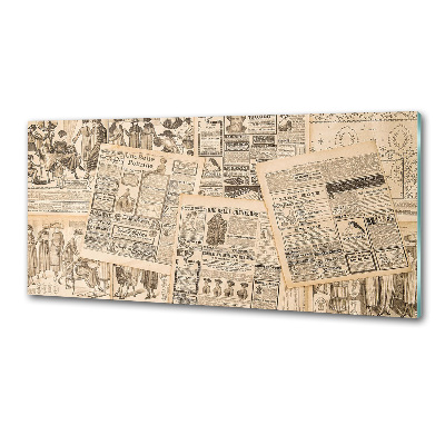 Spatplaat keuken Een oude krant