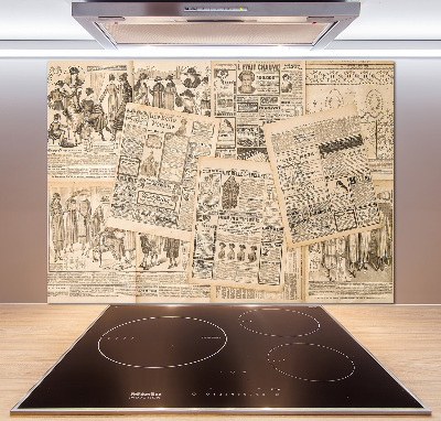 Spatplaat keuken Een oude krant