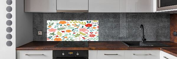 Keuken achterwand Illustratie van bloemen