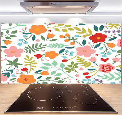 Keuken achterwand Illustratie van bloemen