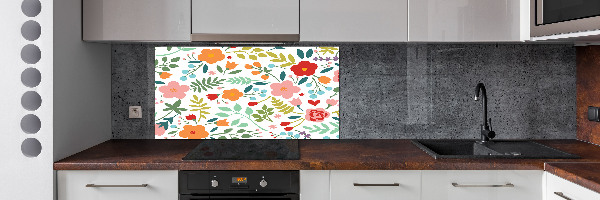 Keuken achterwand Illustratie van bloemen