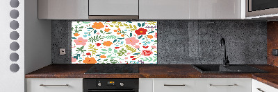 Keuken achterwand Illustratie van bloemen