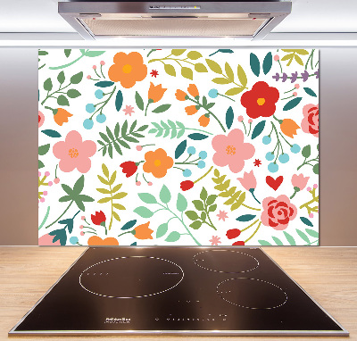 Keuken achterwand Illustratie van bloemen