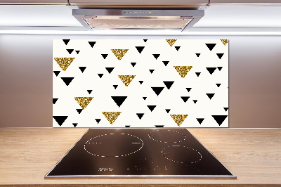 Spatplaat keuken Achtergrond met driehoeken