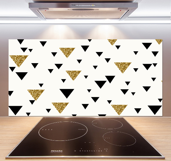 Spatplaat keuken Achtergrond met driehoeken