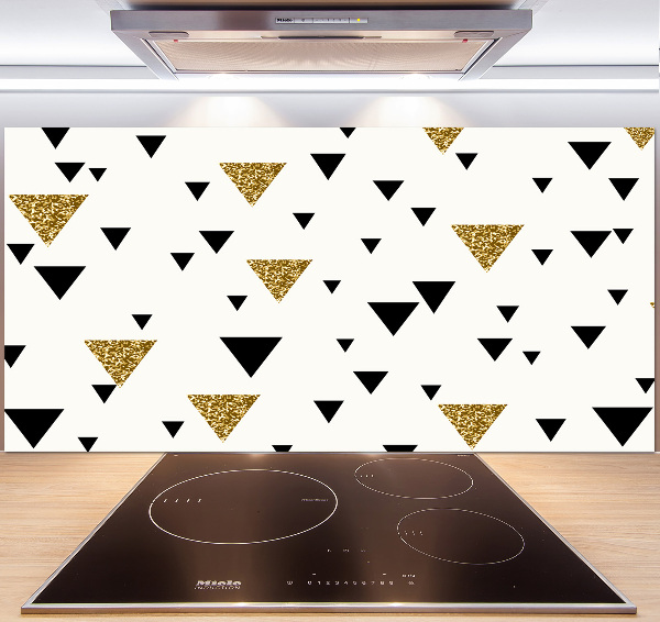 Spatplaat keuken Achtergrond met driehoeken