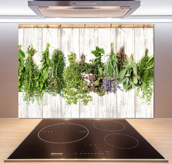 Keuken achterwand Kruiden aan een touwtje