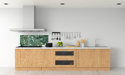 Glazen achterwand keuken Monstera
