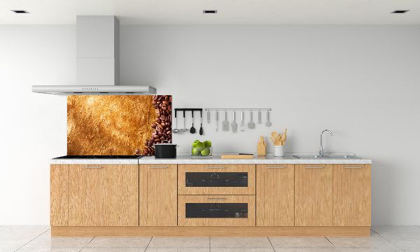 Glazen achterwand keuken Koffiebonen