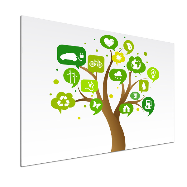 Spatscherm keuken Ecologische boom