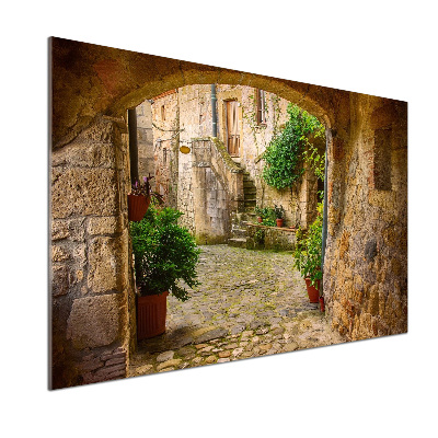 Spatplaat keuken Een charmante straat