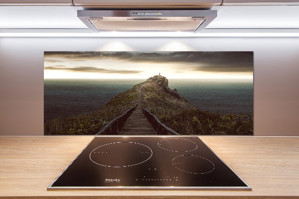 Keuken achterwand Pad op de rots