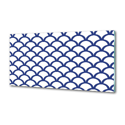 Spatscherm keuken Nautische achtergrond