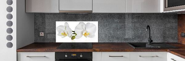 Glazen achterwand keuken Orchidee