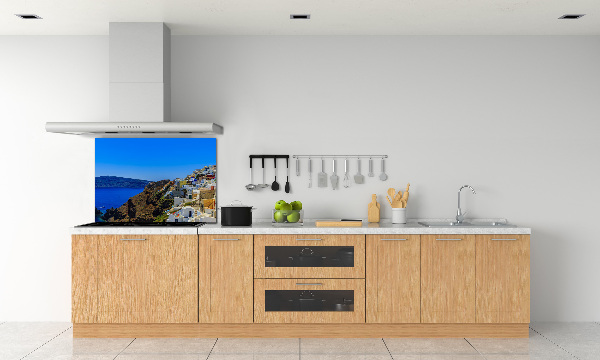 Spatplaat keuken Santorini, Griekenland