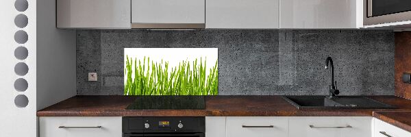 Glazen achterwand keuken Gras