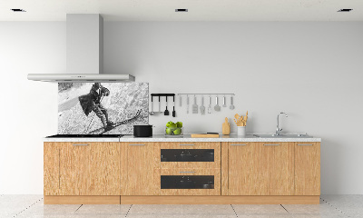 Keuken achterwand Skiër