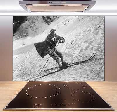 Keuken achterwand Skiër