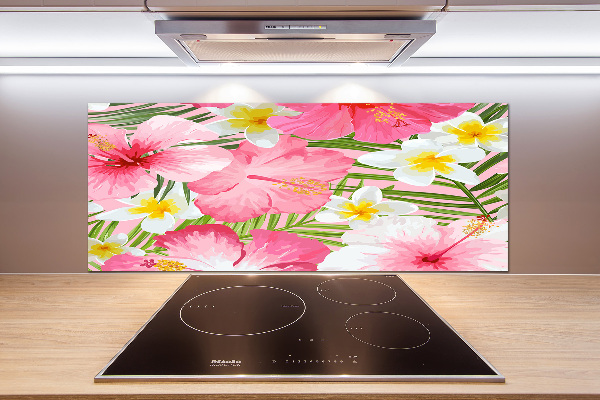 Keuken achterwand Tropische bloemen