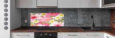 Keuken achterwand Tropische bloemen
