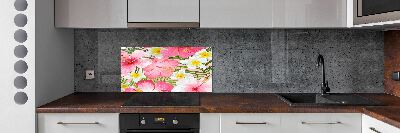 Keuken achterwand Tropische bloemen