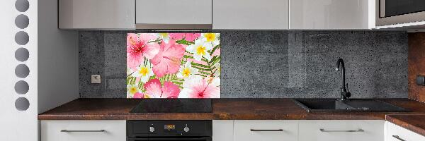 Keuken achterwand Tropische bloemen