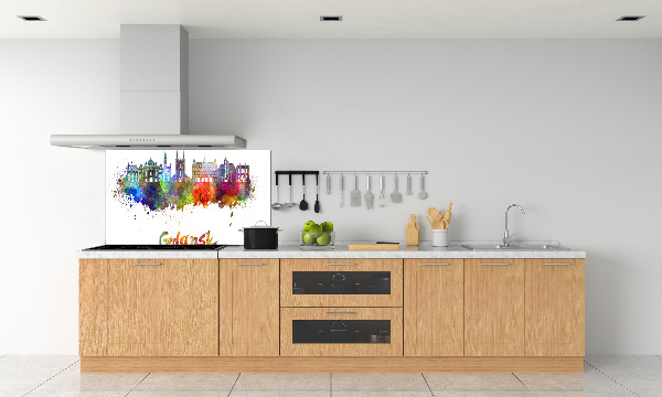 Spatscherm keuken Kleurrijk Gdańsk