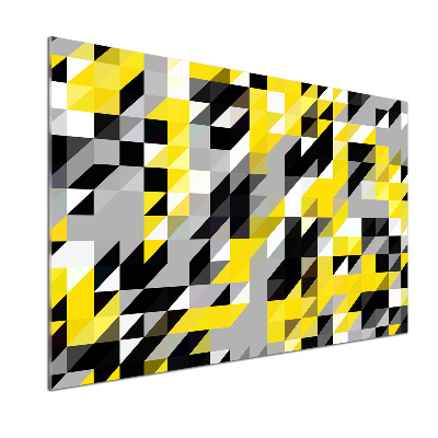 Spatscherm keuken Geometrische achtergrond