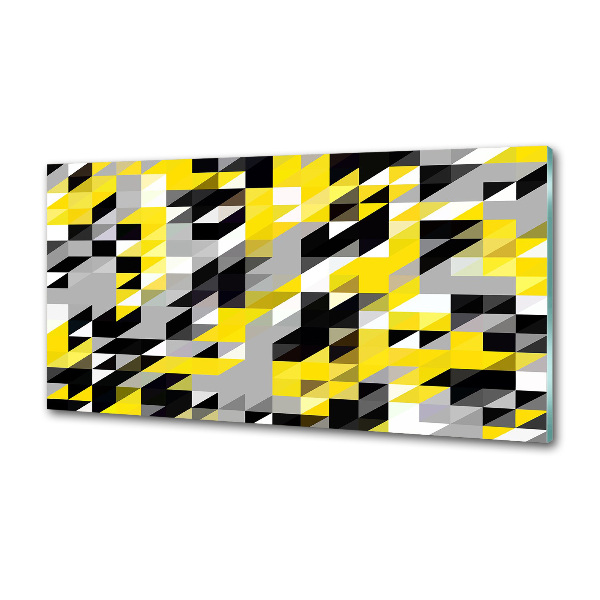 Spatscherm keuken Geometrische achtergrond