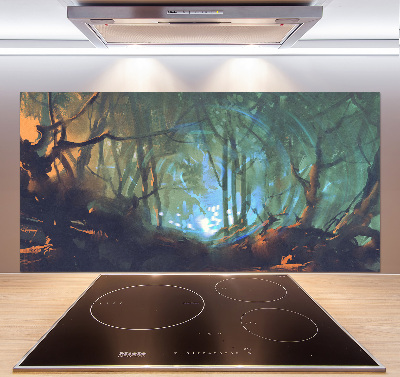 Achterwand keuken Mystiek bos