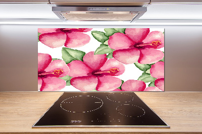 Achterwand keuken Tropische bloemen