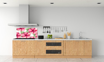 Achterwand keuken Tropische bloemen