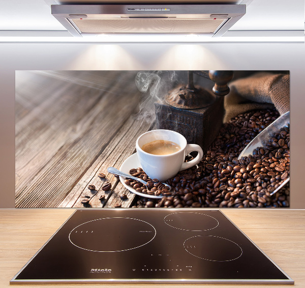 Glazen achterwand keuken Ochtendkoffie