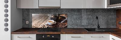 Glazen achterwand keuken Ochtendkoffie