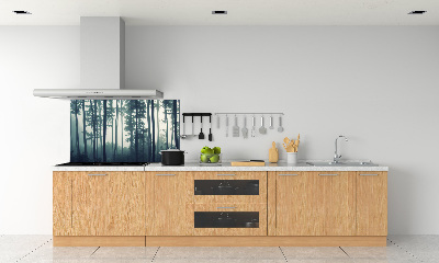 Keuken achterwand Bos in de mist