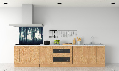 Keuken achterwand Bos in de mist