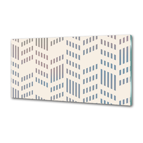 Spatscherm keuken Geometrische achtergrond