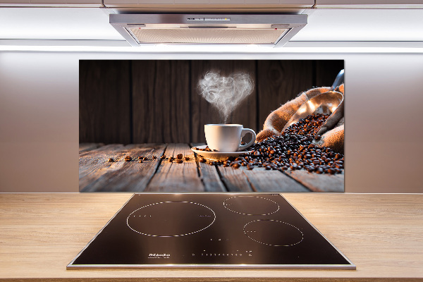 Achterwand keuken Een kopje koffie