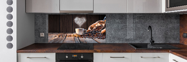 Achterwand keuken Een kopje koffie