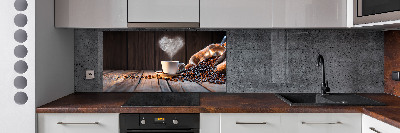 Achterwand keuken Een kopje koffie