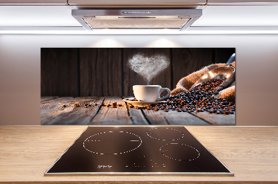 Achterwand keuken Een kopje koffie