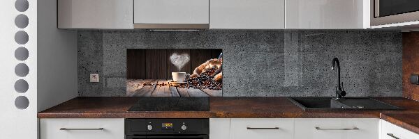 Achterwand keuken Een kopje koffie
